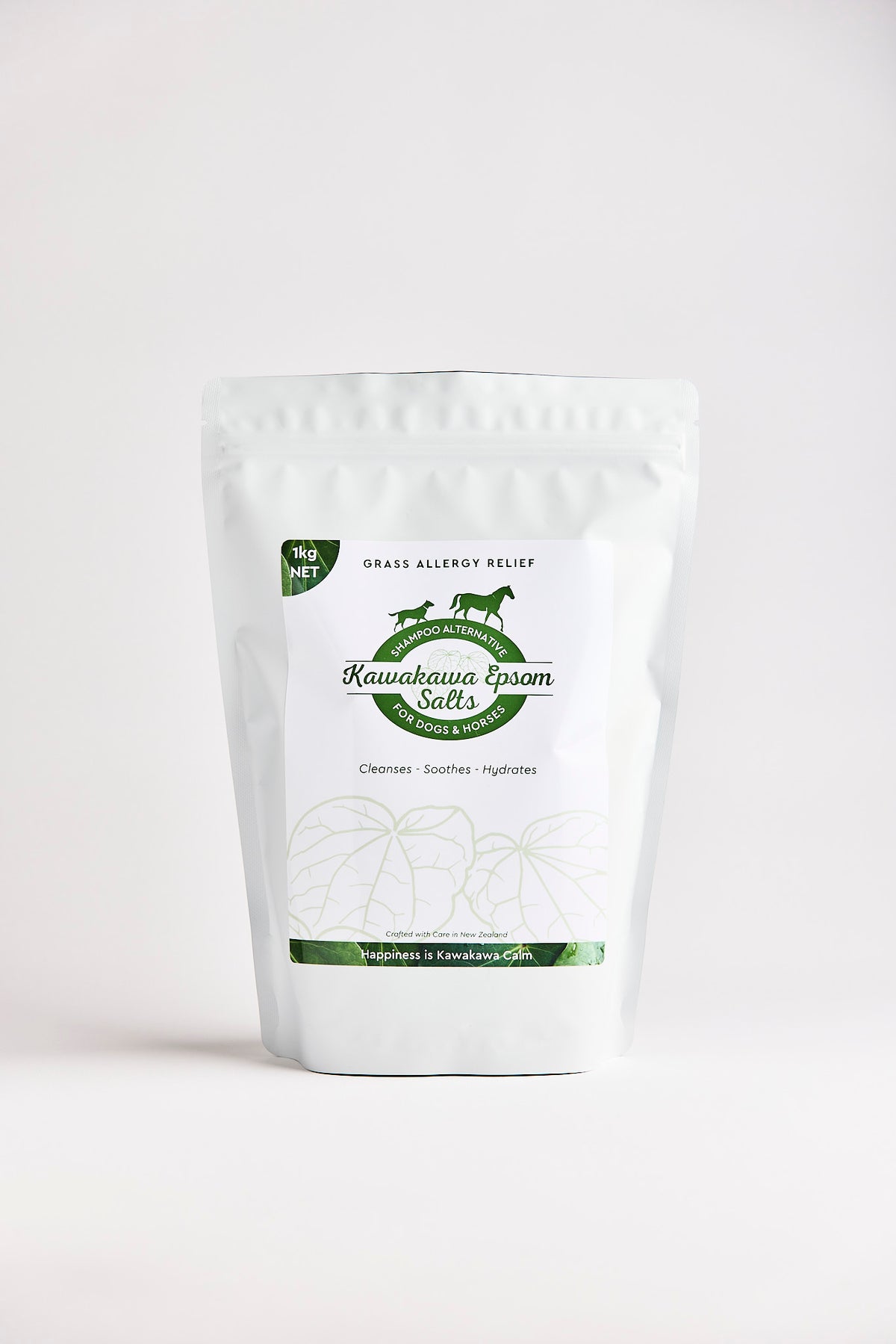 Kawakawa Epsom Salts 1kg (a great shampoo alternative)